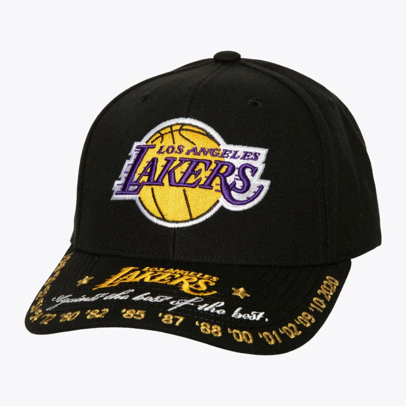 Mitchell & Ness Men's NBA Against The Best Pro Snapback Lakers Black sold by Zulily
