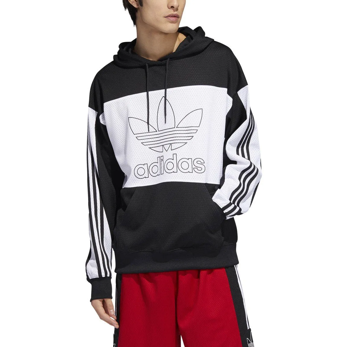 adidas Men's Originals Mesh Layup Hoodie Sweaters sold by Zulily