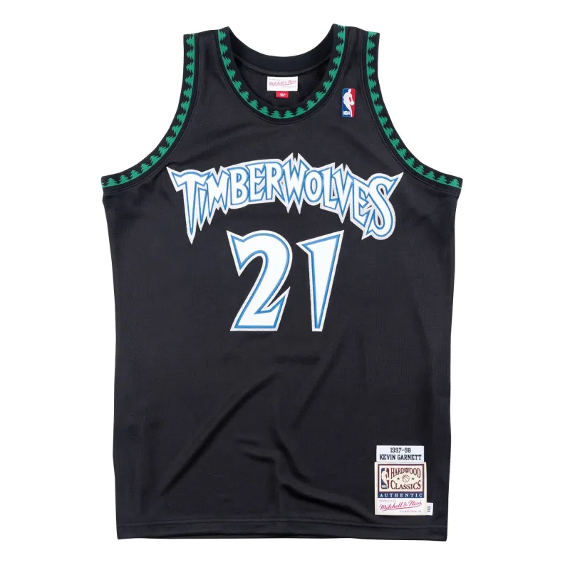 Mitchell & Ness NBA Authentic Alternate Jersey Timberwolves 97 Kevin Garnett sold by Zulily