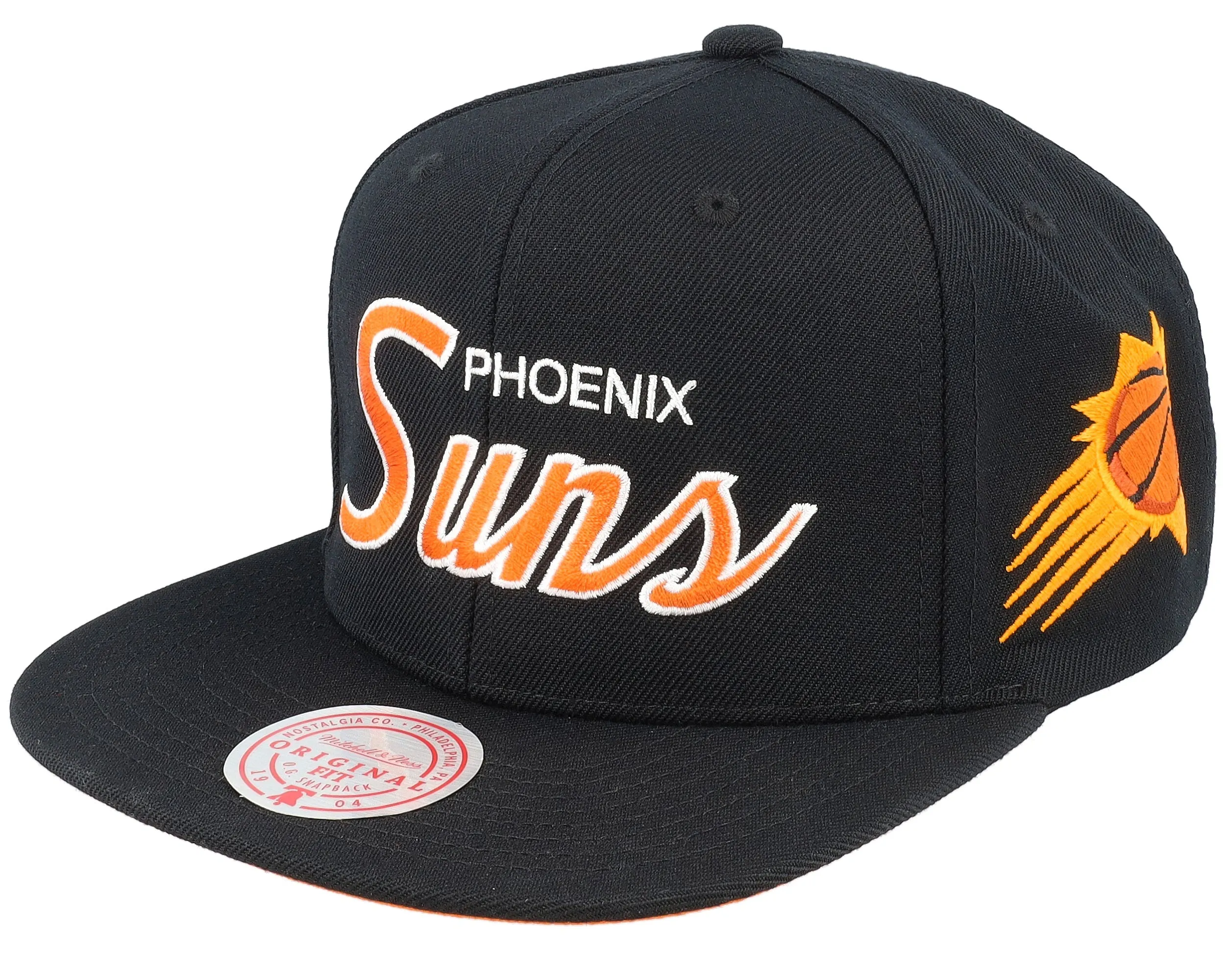 Mitchell & Ness Men's NBA Team Script 2.0 Snapback Suns Snapback Caps sold by Zulily
