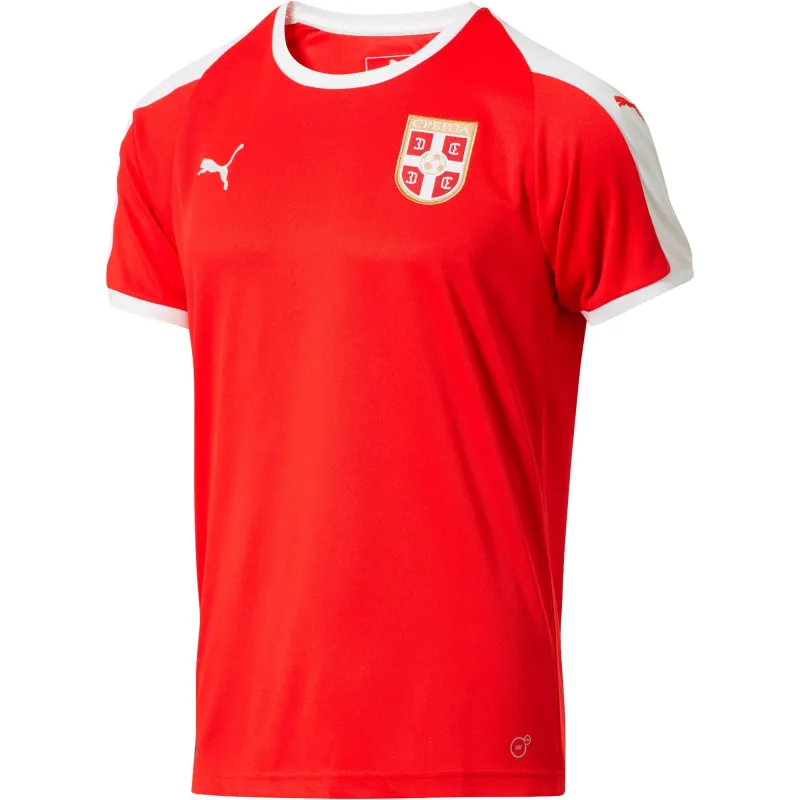 Puma Men's Serbia Home Shirt Ss Replica Tops made by Puma