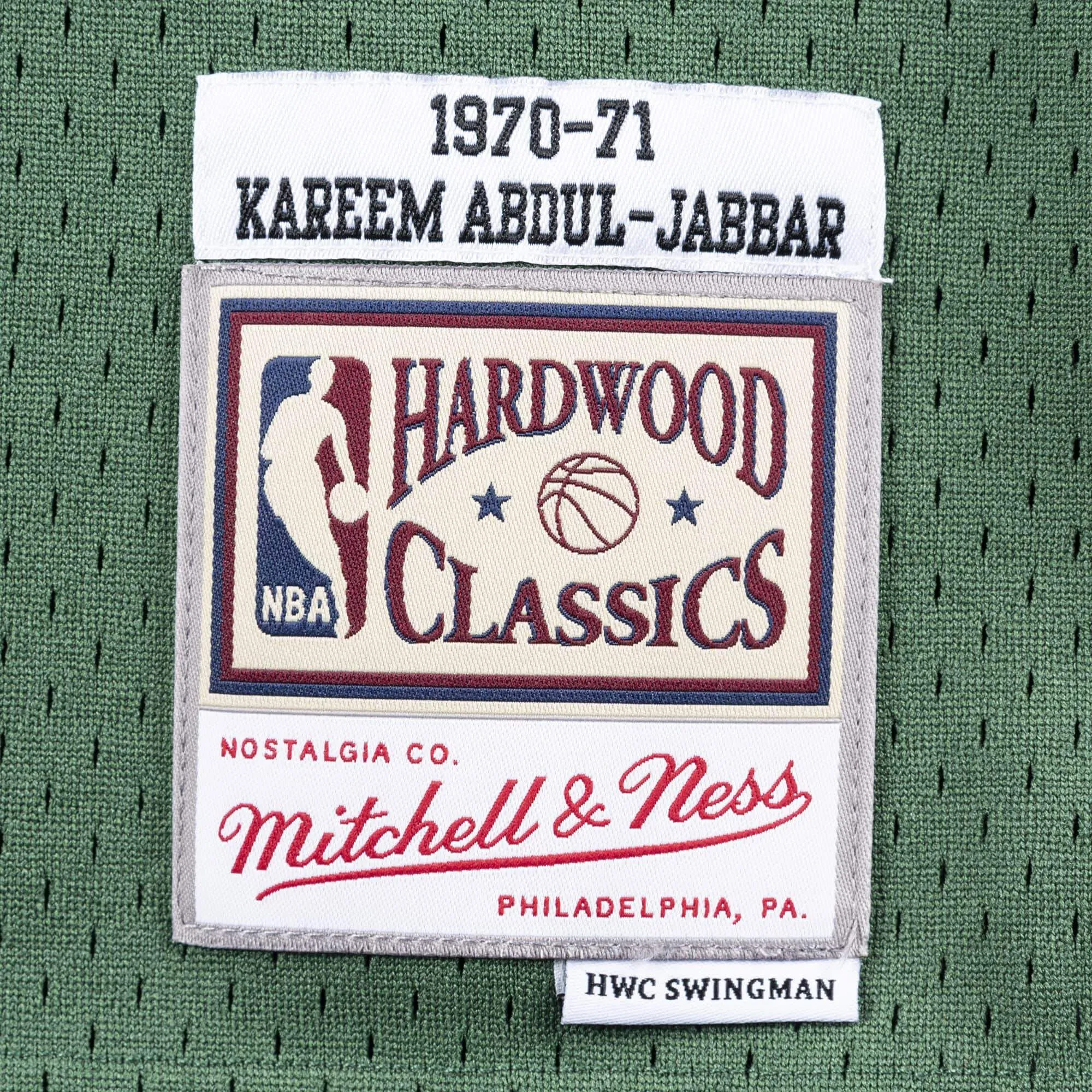 Mitchell & Ness Men's NBA Swingman Jersey Bucks 70 Kareem Abdul-Jabbar Jerseys sold by Zulily product image thumbnail 3