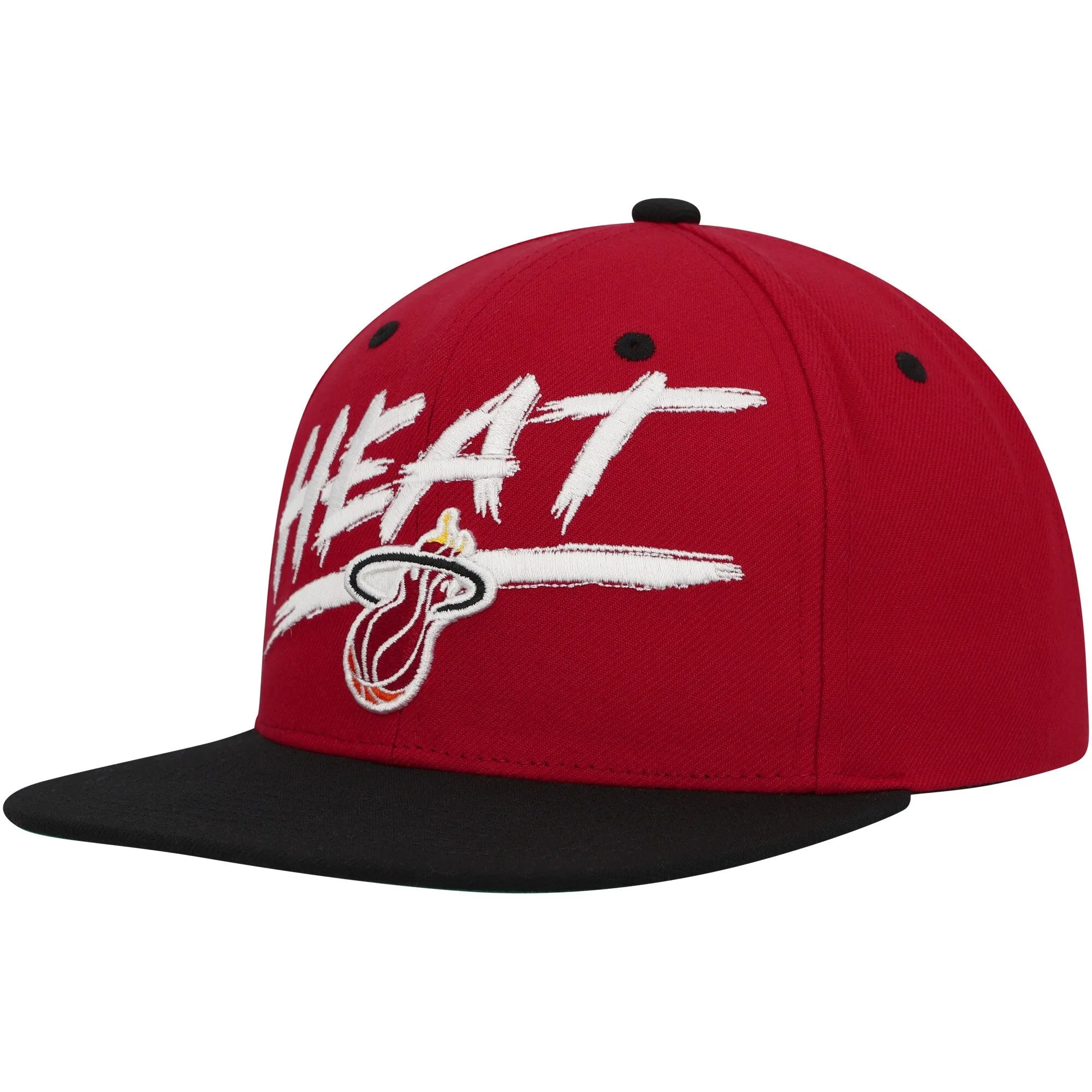 Mitchell & Ness Men's NBA Transcript Snapback Hwc Heat Snapback Caps sold by Zulily