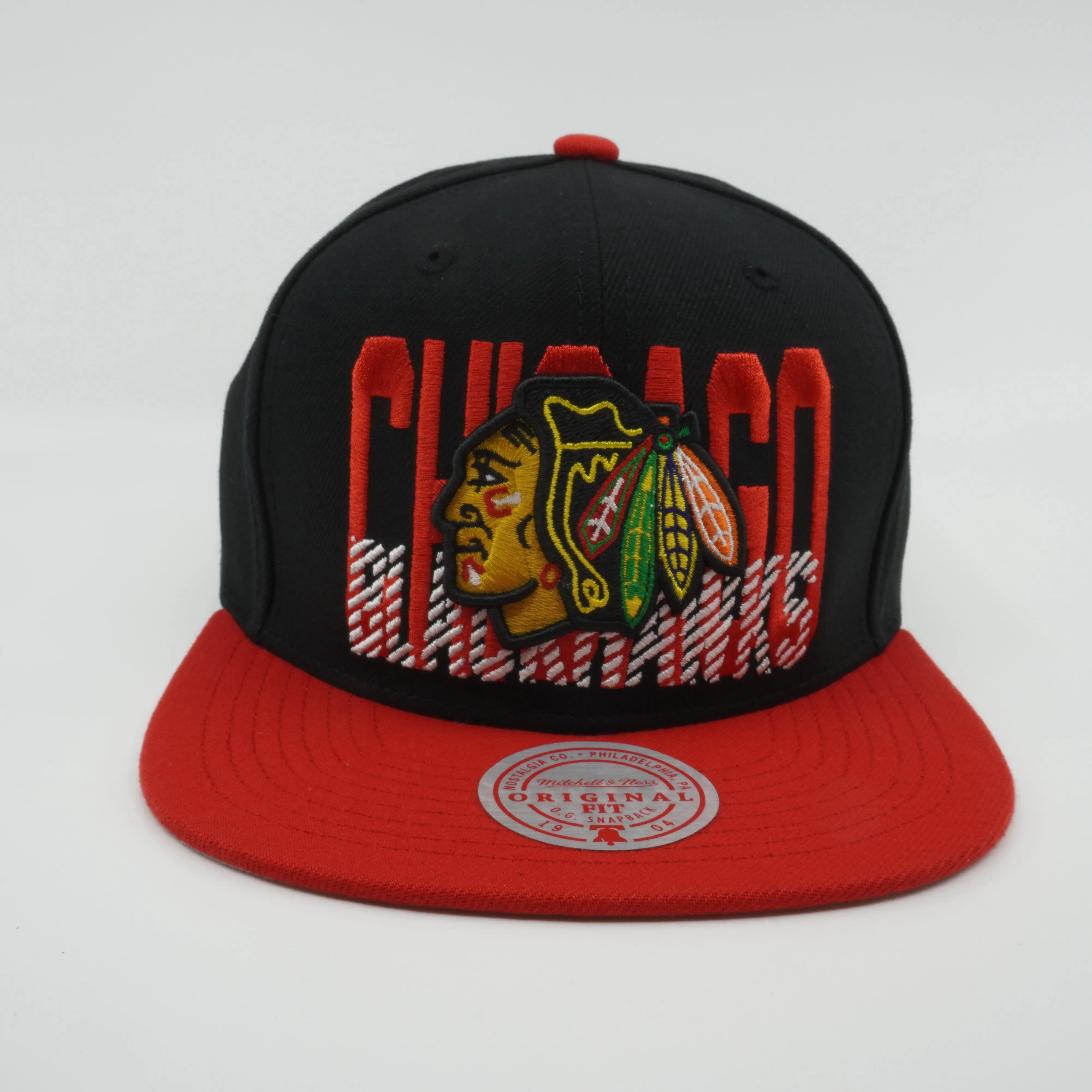 Mitchell & Ness Men's NHL Cross Check Snapback Blackhawks Snapback Caps sold by Zulily product image thumbnail 2