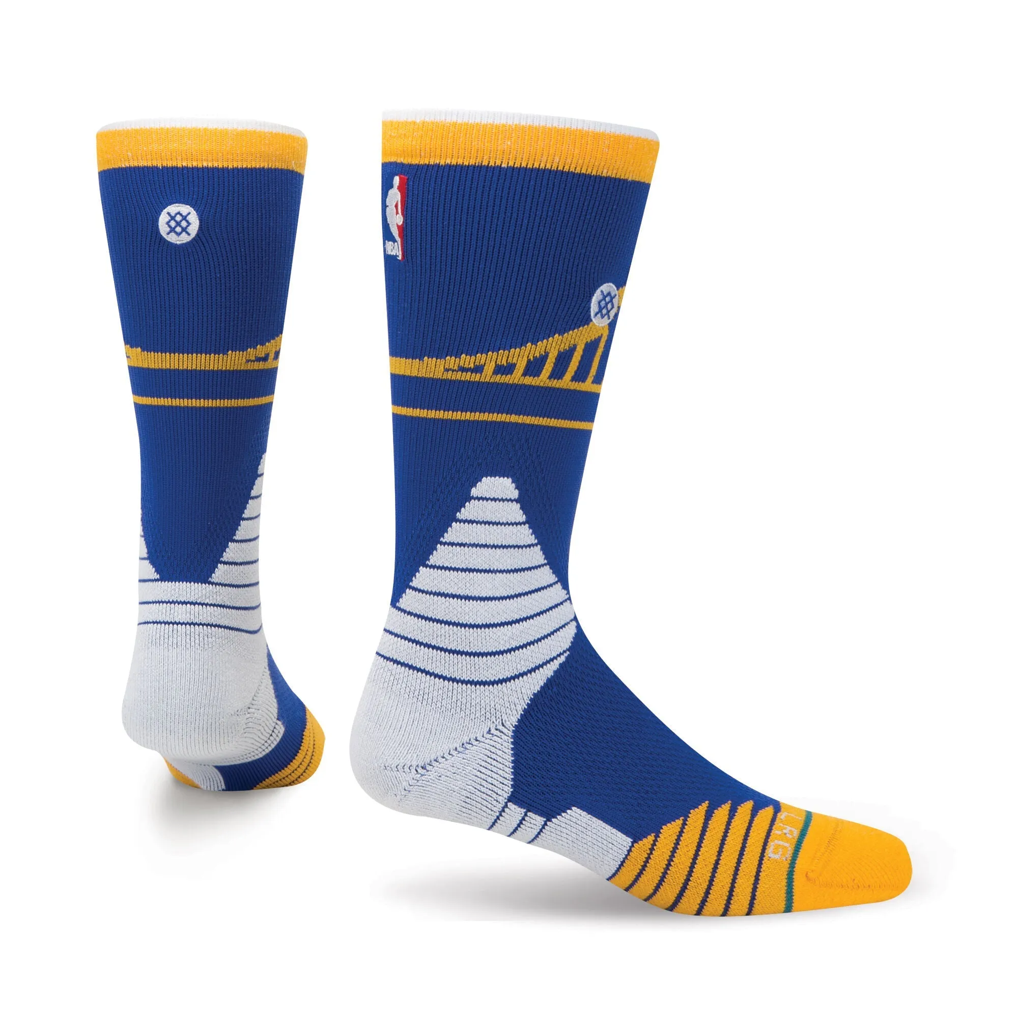 Stance Men's NBA Golden State Warriors Bridge Crew Socks sold by Zulily