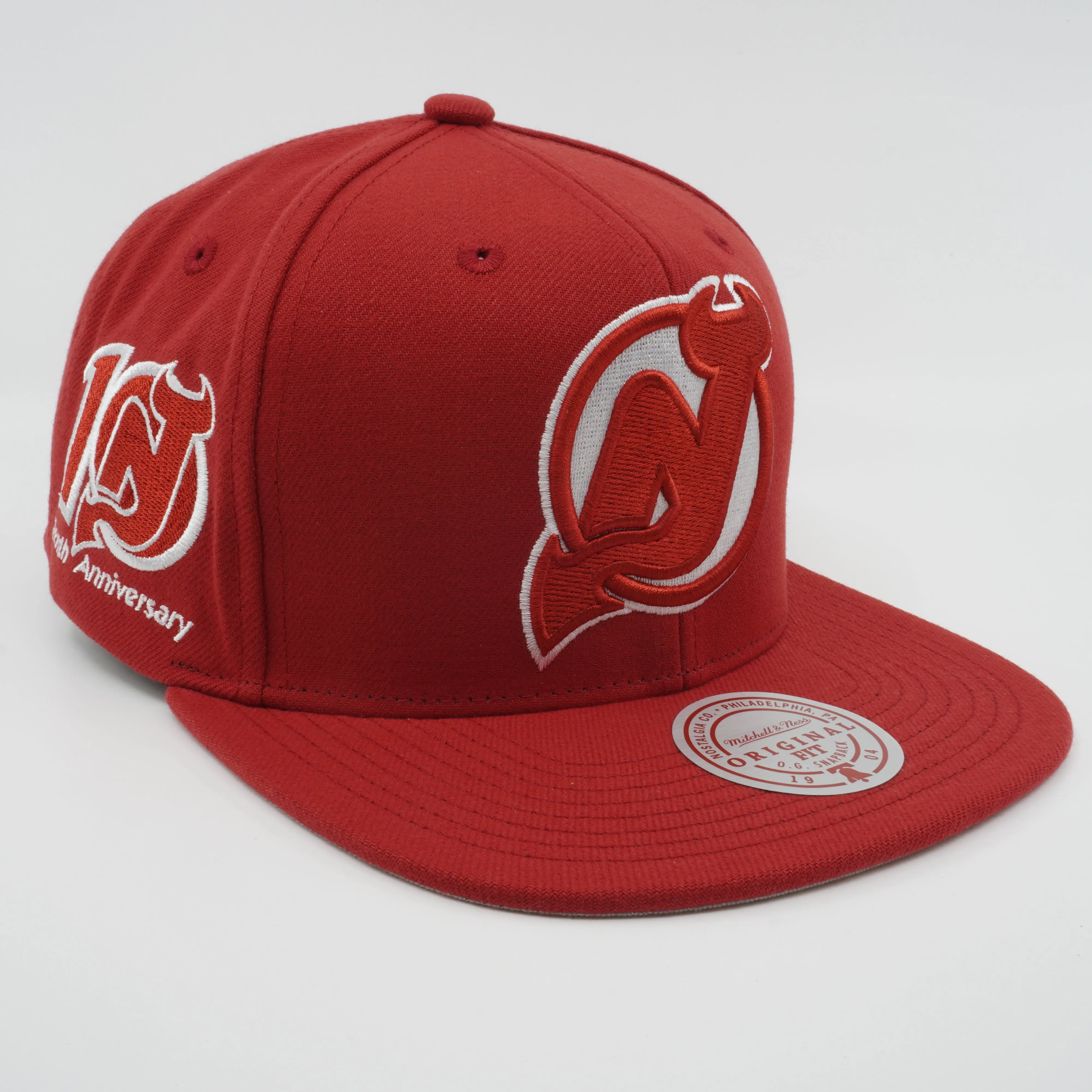 Mitchell & Ness Men's NHL Back To Basics Snapback Devils Snapback Caps sold by Zulily product image thumbnail 3