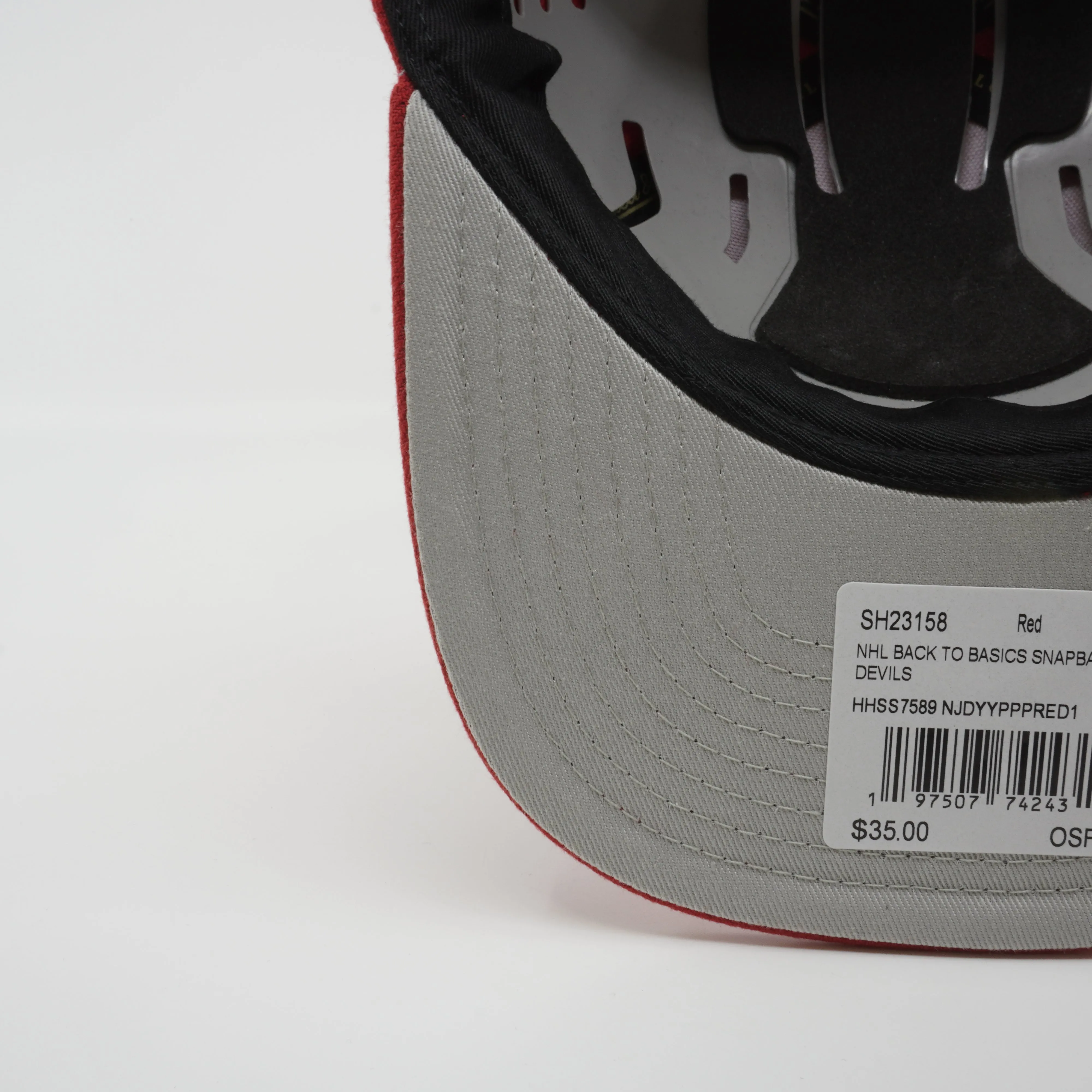 Mitchell & Ness Men's NHL Back To Basics Snapback Devils Snapback Caps sold by Zulily product image thumbnail 5