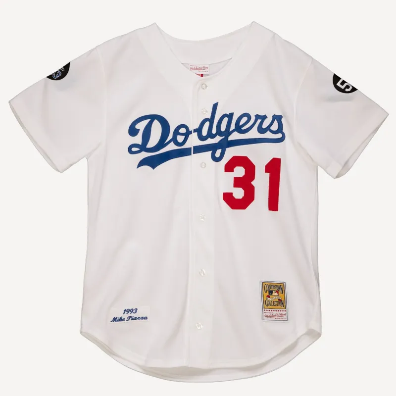 Mitchell & Ness Men's MLB Home Jersey Dodgers 1993 Mike Piazza Jerseys sold by Zulily