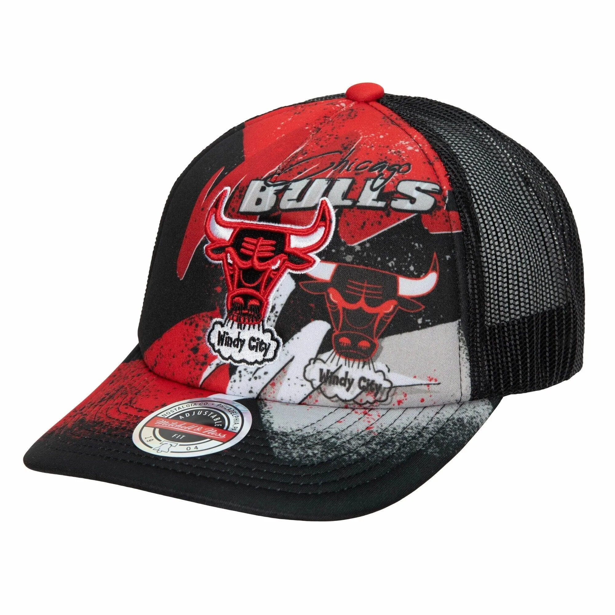 Mitchell & Ness Men's NBA Chicago Bulls Hyper Trucker Snapback sold by Zulily