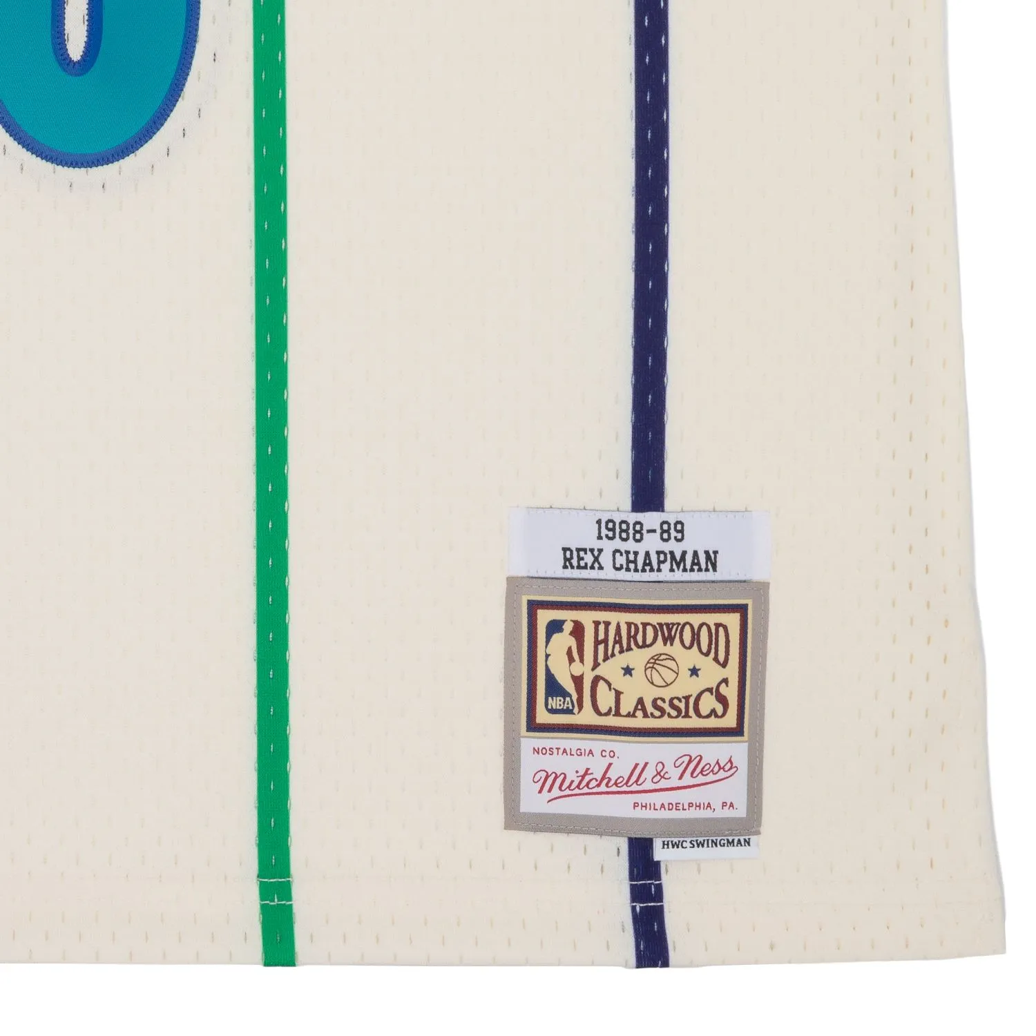 Mitchell & Ness Men's Cream Team Color Swingman Jersey Hornets 1988 Rex Chapman Jerseys sold by Zulily product image thumbnail 3