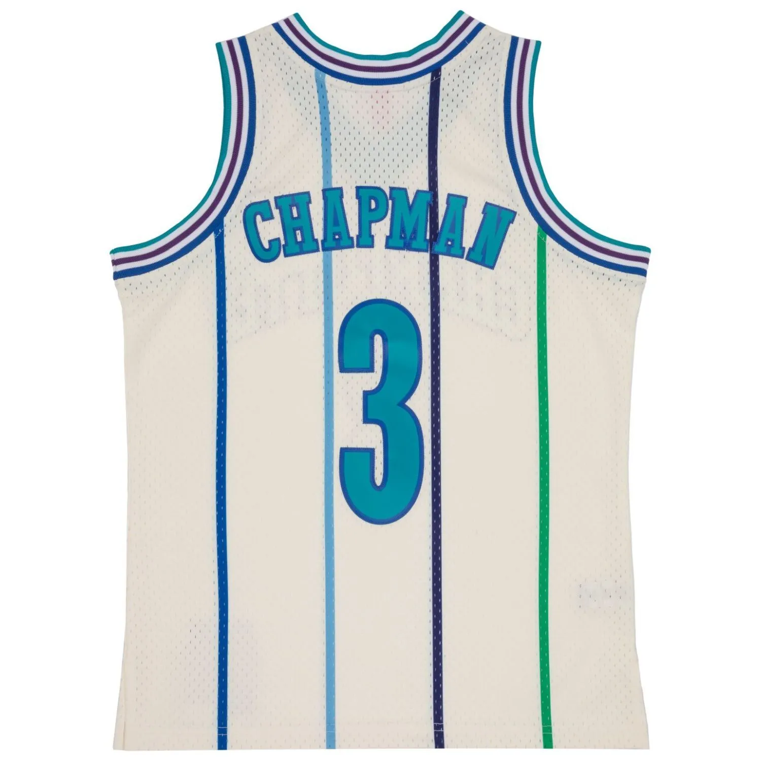 Mitchell & Ness Men's Cream Team Color Swingman Jersey Hornets 1988 Rex Chapman Jerseys sold by Zulily product image thumbnail 2
