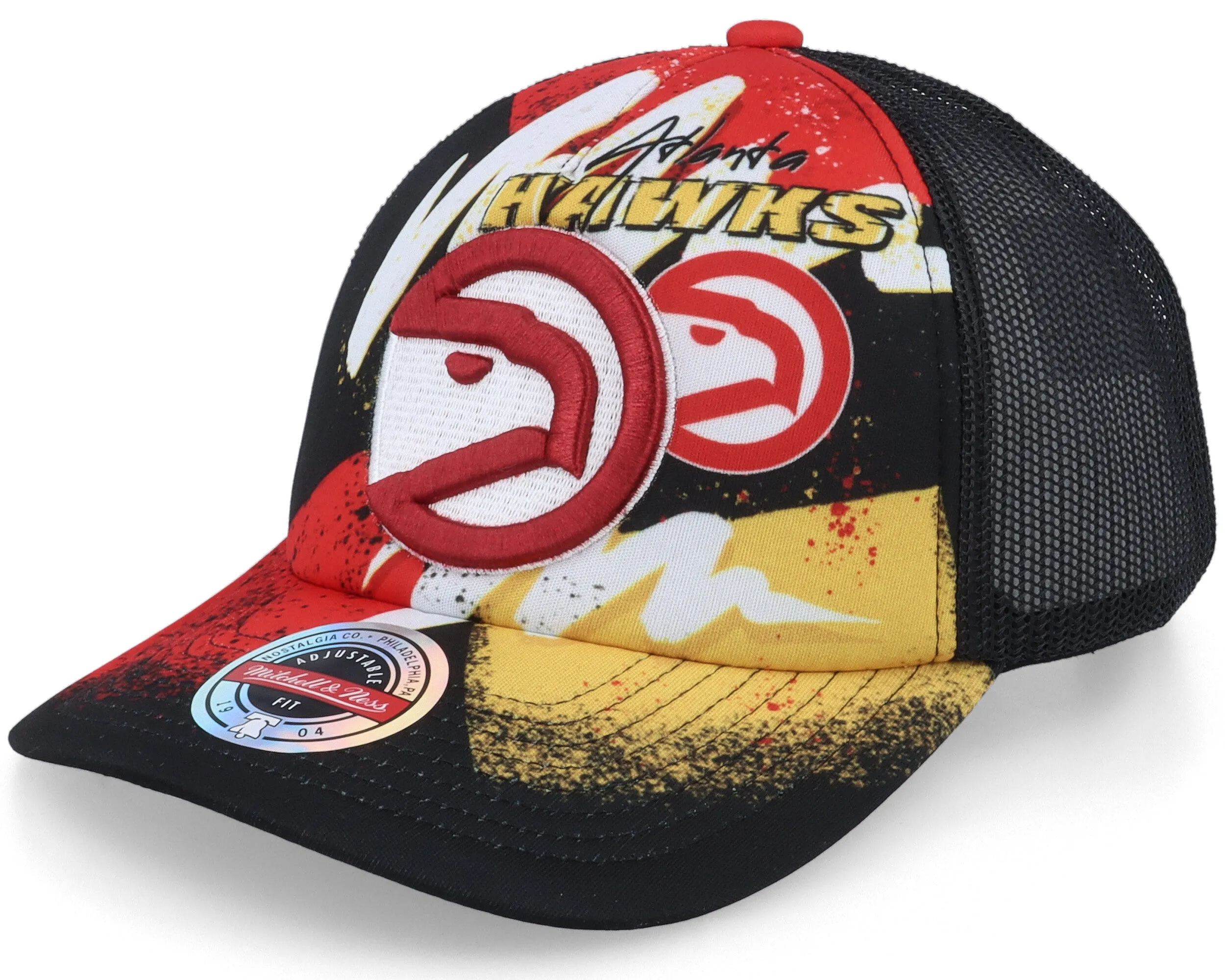 Mitchell & Ness Men's NBA Atlanta Hawks Hyper Trucker Snapback sold by Zulily