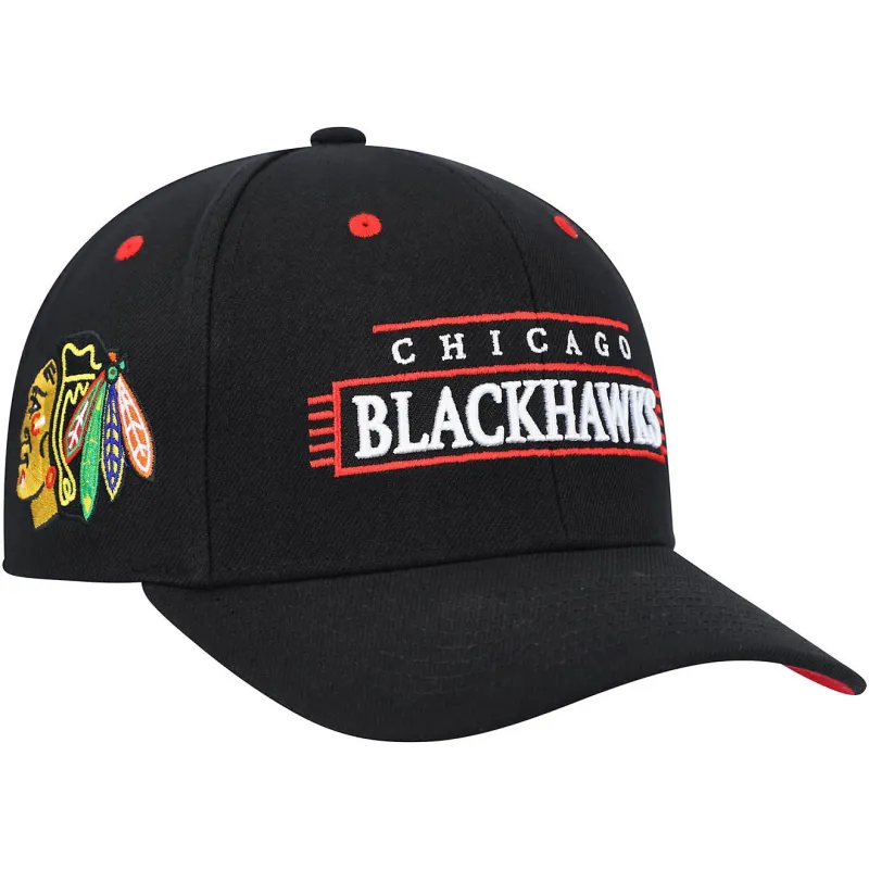 Mitchell & Ness Men's NHL Team Lofi Pro Snapback Blackhawks Snapback Caps made by Mitchell & Ness