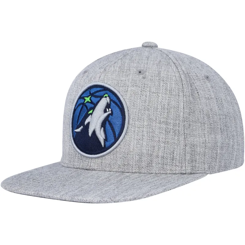 Mitchell & Ness Men's NBA Team Heather 2.0 Snapback Timberwolves Snapback Caps sold by Zulily
