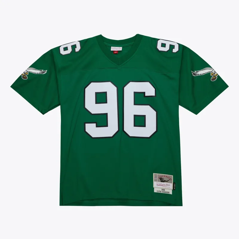 Mitchell & Ness Men's NFL Dark Jersey Eagles 1990 Clyde Simmons Jerseys sold by Zulily