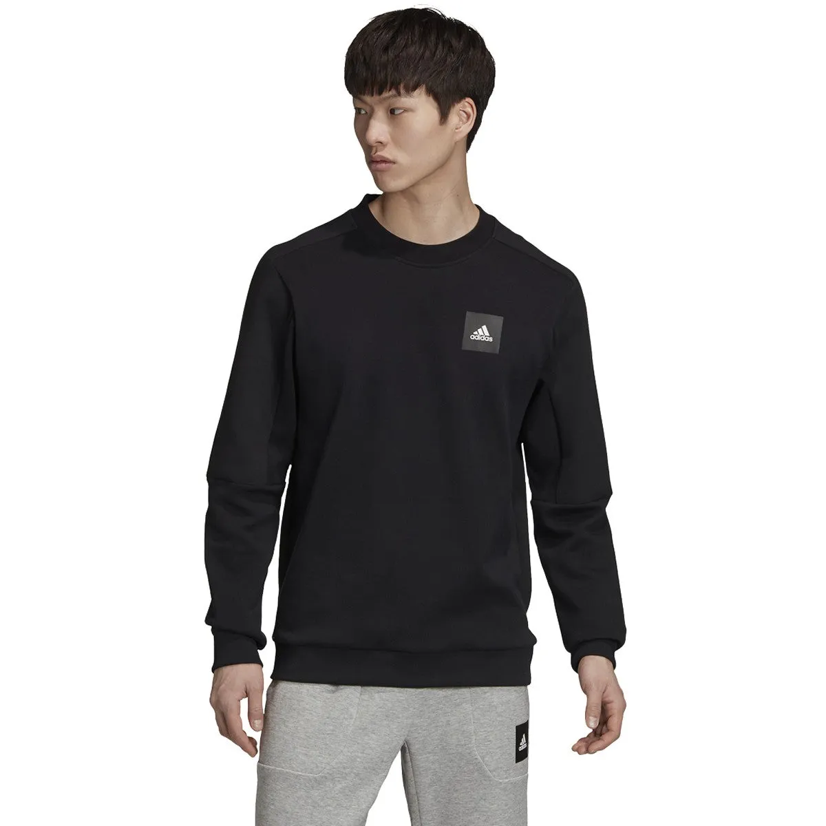 adidas Men's Must Haves Crew Sweatshirt sold by Zulily product image thumbnail 3