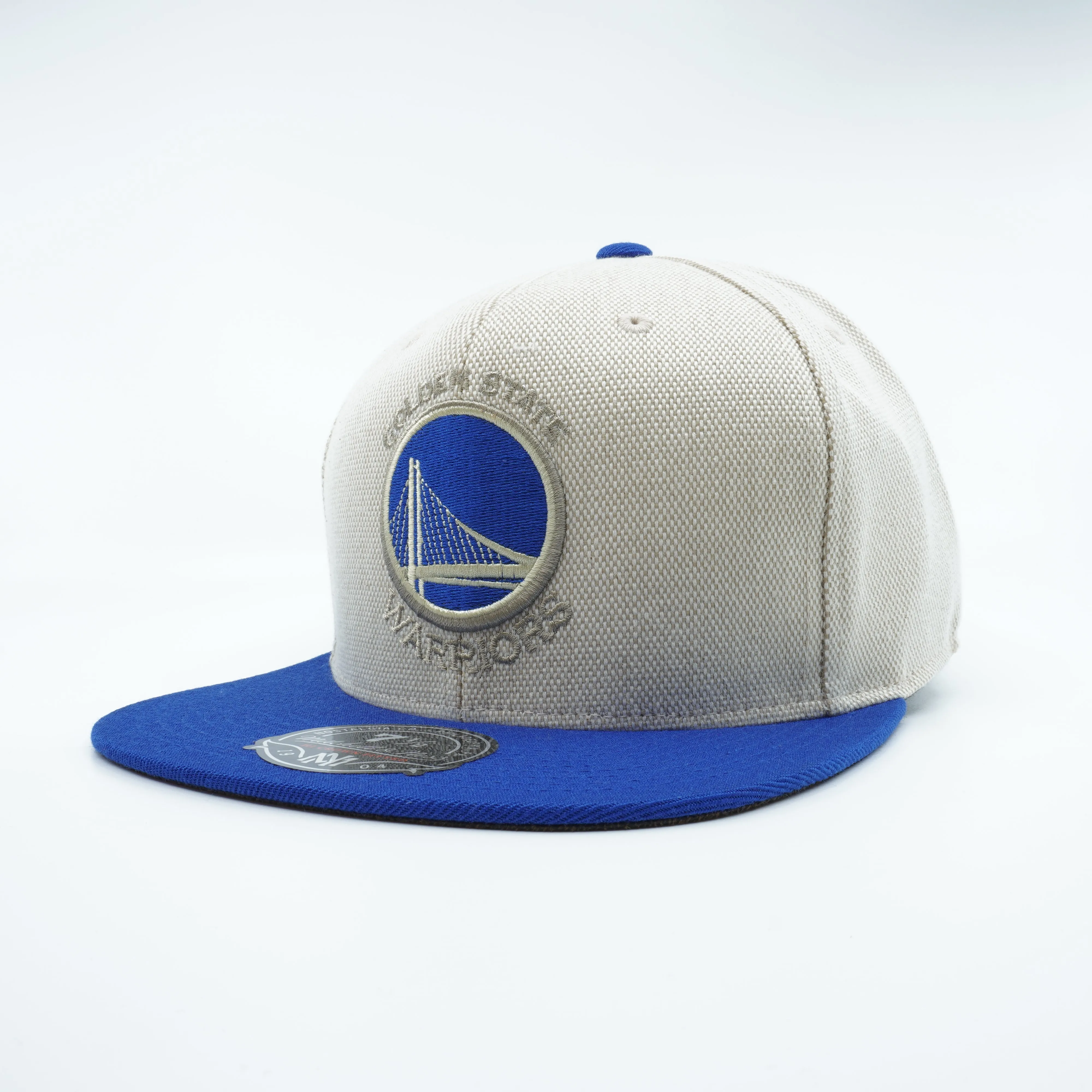 Mitchell & Ness Men's NBA Golden State Warriors Off White Cream Oxford Fitted Fitted Caps sold by Zulily