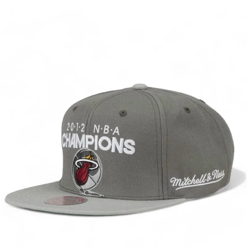 Mitchell & Ness Men's NBA 2012 Champs Snapback Hwc Heat Snapback Caps made by Mitchell & Ness
