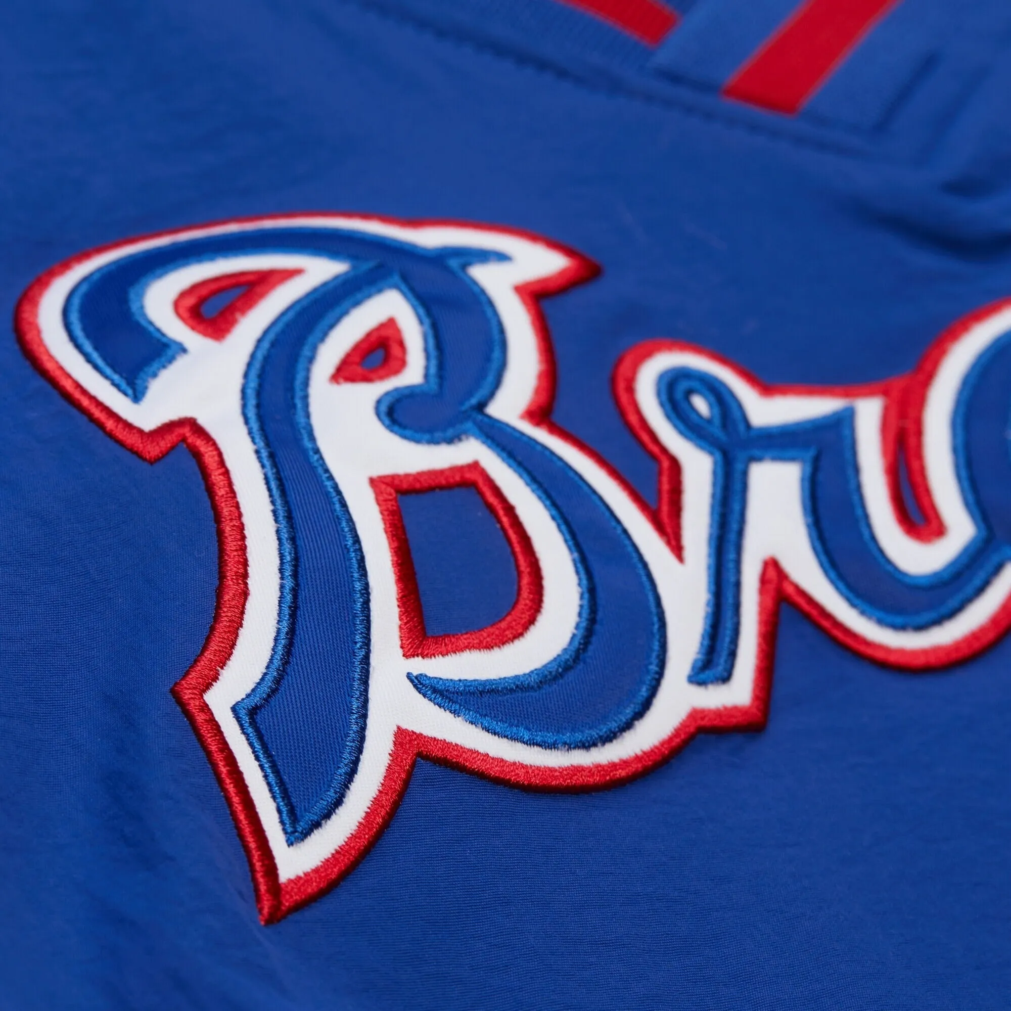 Mitchell & Ness Men's MLB Nylon Pullover Jacket Vintage Logo Braves Pullovers sold by Zulily product image thumbnail 5