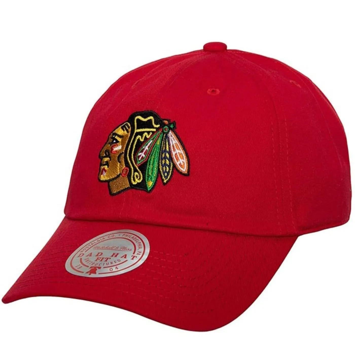 Mitchell & Ness Men's NHL Team Ground 2.0 Dad Strapback Blackhawks Ball Caps sold by Zulily