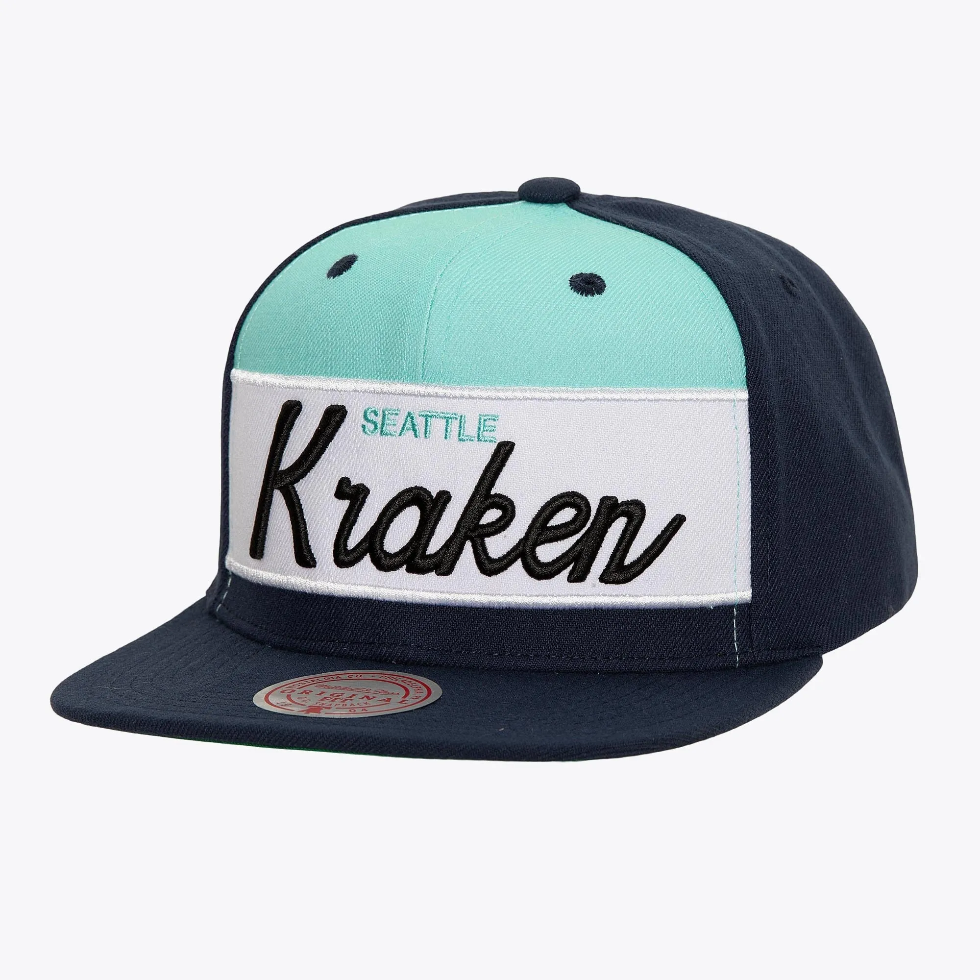 Mitchell & Ness Men's NHL Retro Sport Snapback Kraken Snapback Caps sold by Zulily