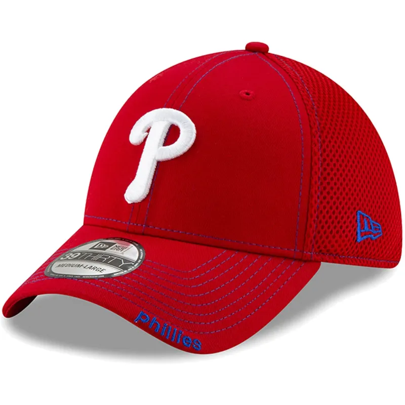 New Era Men's MLB Philadelphia Phillies 3930 Classsic Neo Shade Flex Hats made by New Era