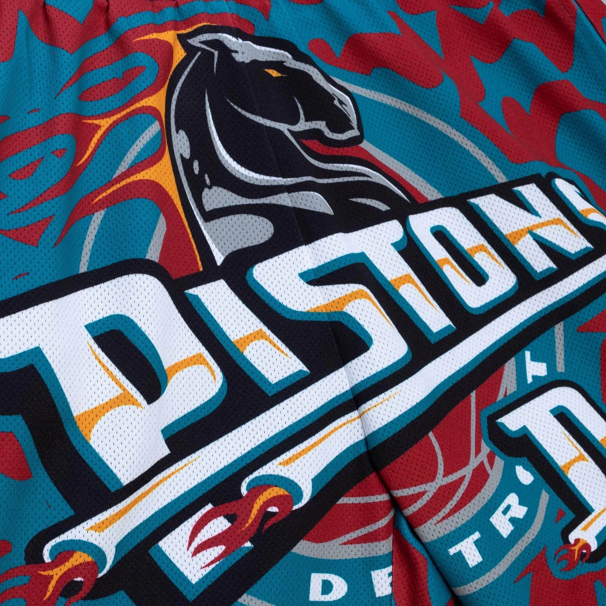 Mitchell & Ness NBA Jumbotron 2.0 Sublimated Shorts Detroit Pistons Shorts sold by Zulily product image thumbnail 3