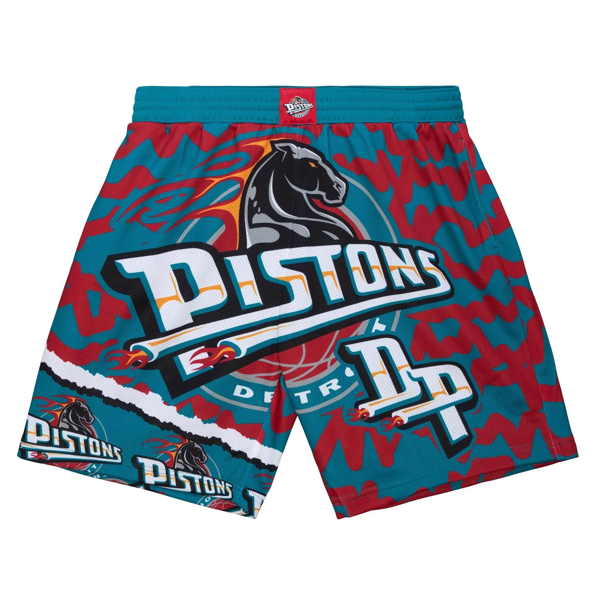 Mitchell & Ness NBA Jumbotron 2.0 Sublimated Shorts Detroit Pistons Shorts sold by Zulily
