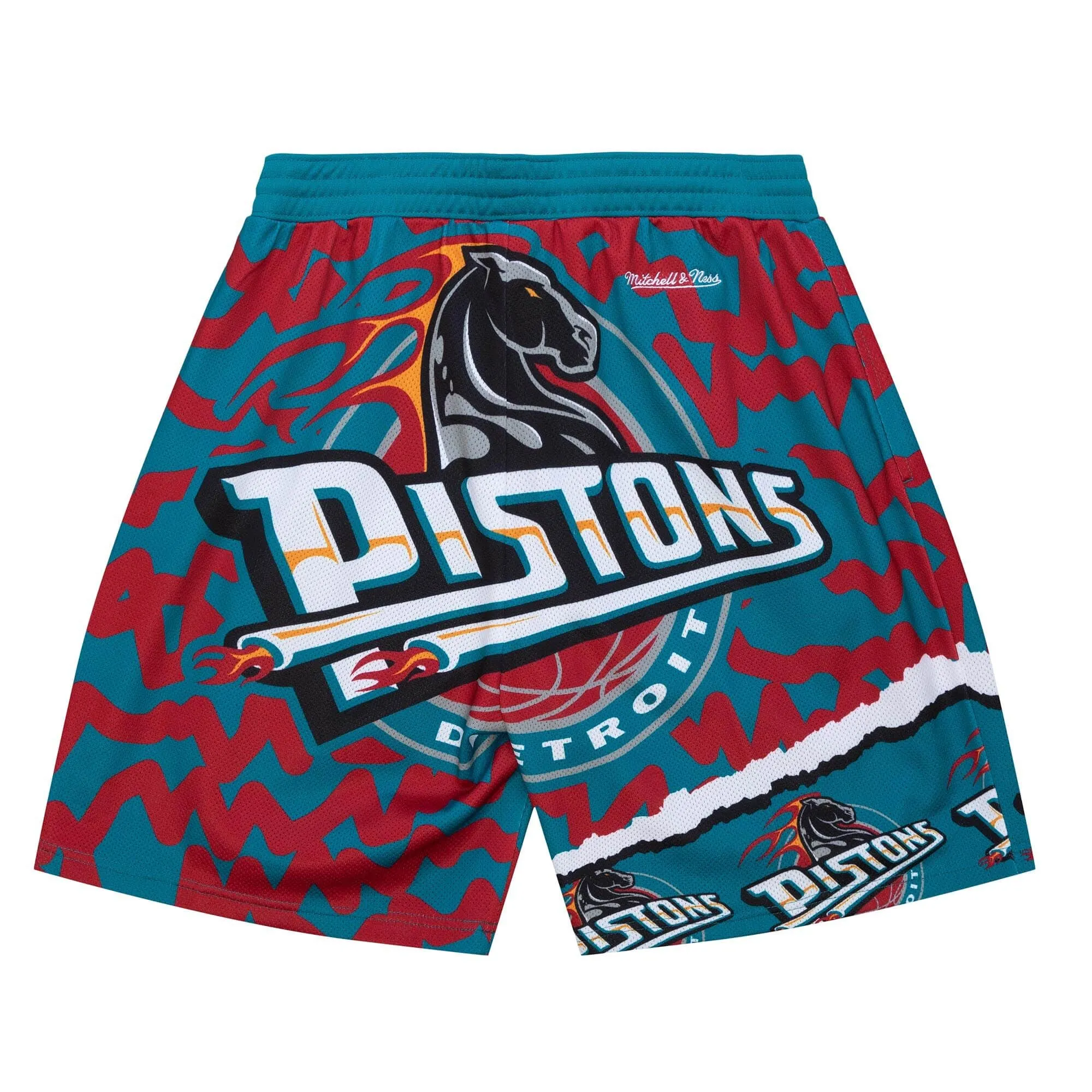 Mitchell & Ness NBA Jumbotron 2.0 Sublimated Shorts Detroit Pistons Shorts sold by Zulily product image thumbnail 2