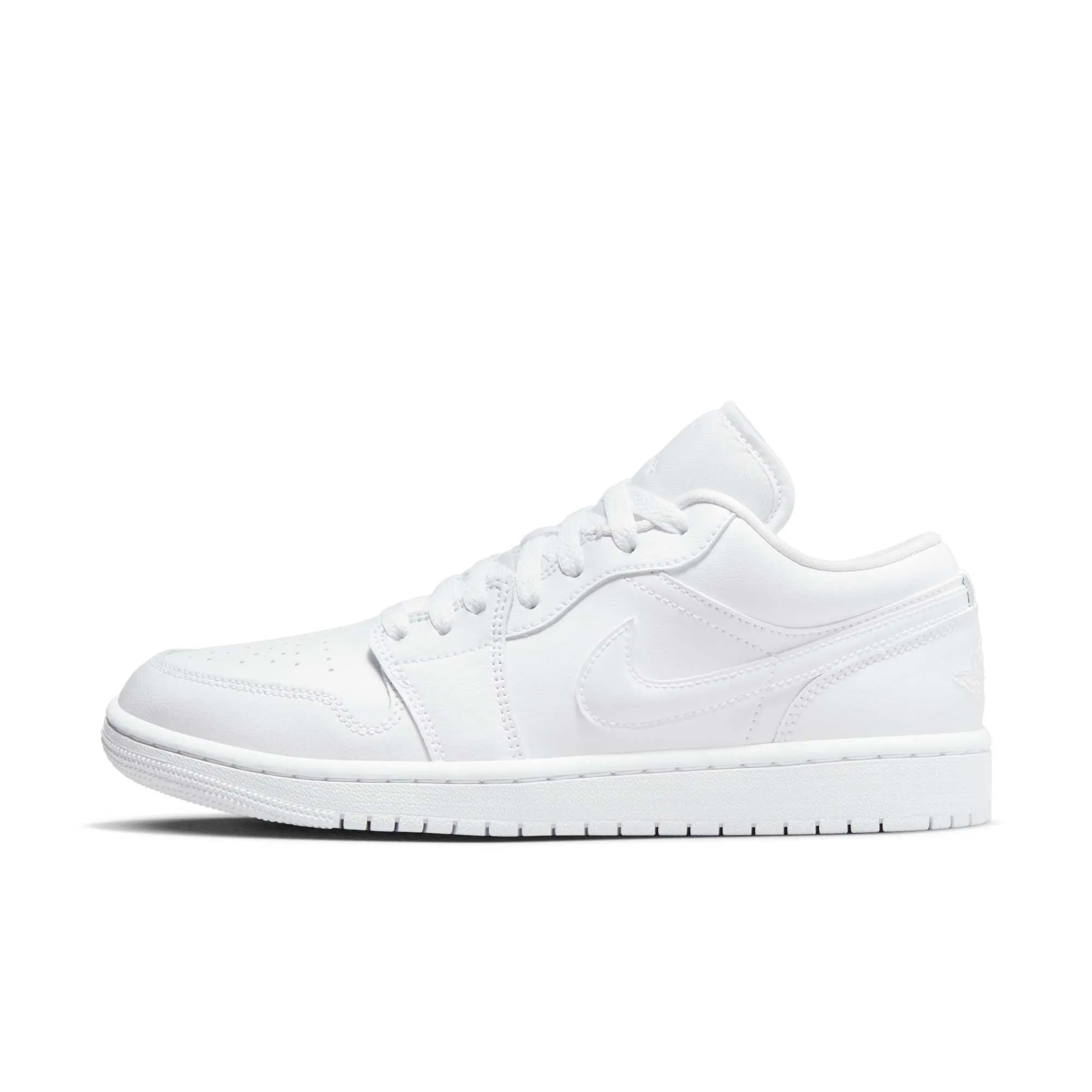 Air Jordan Women's Retro 1 Low Triple White 2022 Sneakers sold by Zulily
