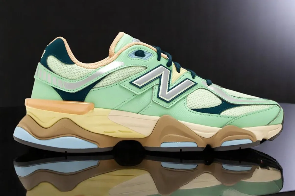 New Balance Men's 9060 'Sweetgrass Deep Ocean' Sneakers sold by Zulily
