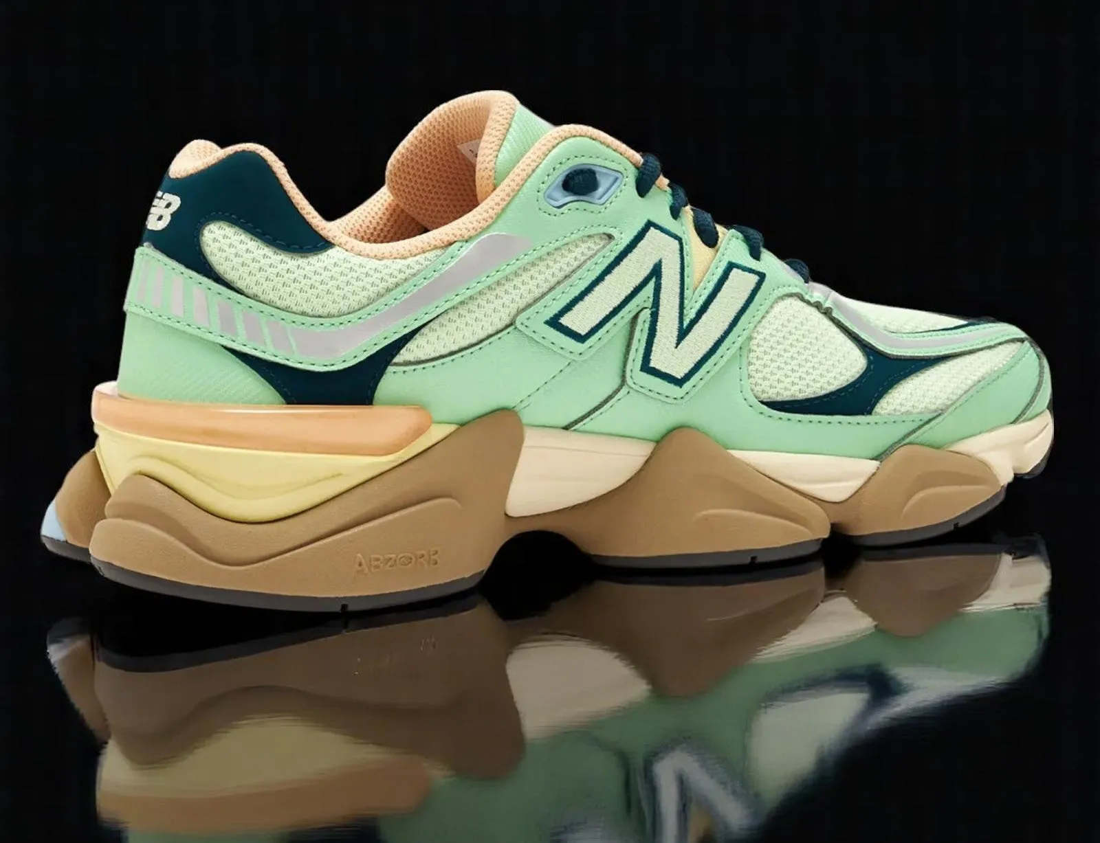 New Balance Men's 9060 'Sweetgrass Deep Ocean' Sneakers sold by Zulily product image thumbnail 2
