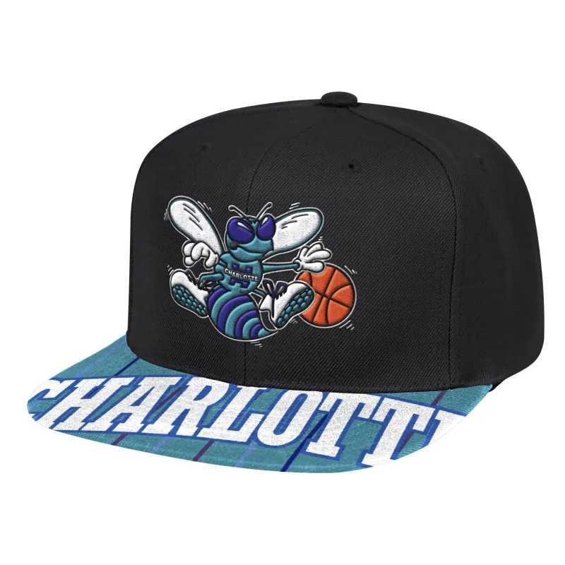 Mitchell & Ness Men's NBA Charlotte Hornets Swingman Pop Snapback made by Mitchell & Ness