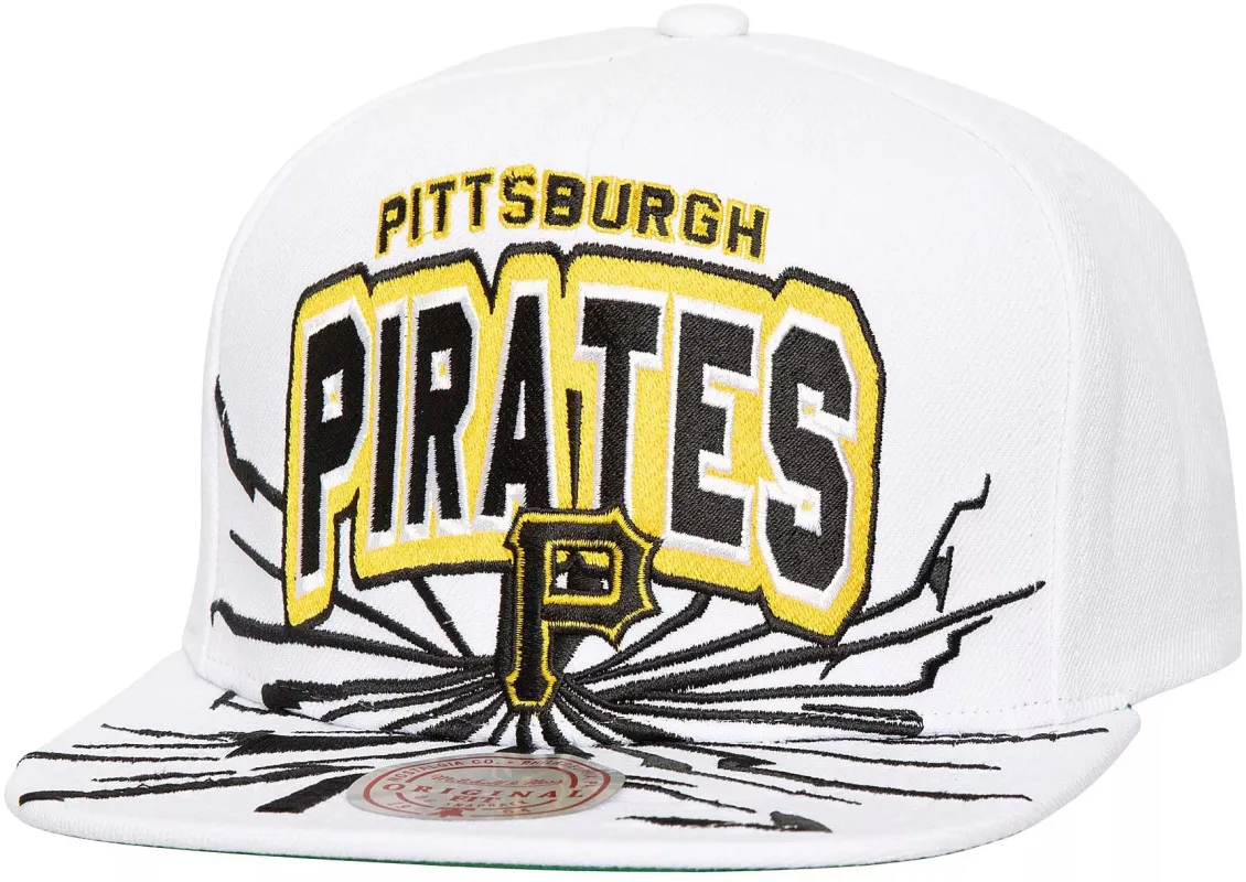 Mitchell & Ness Men's MLB Aftershock Snapback Pirates Snapback Caps made by Mitchell & Ness