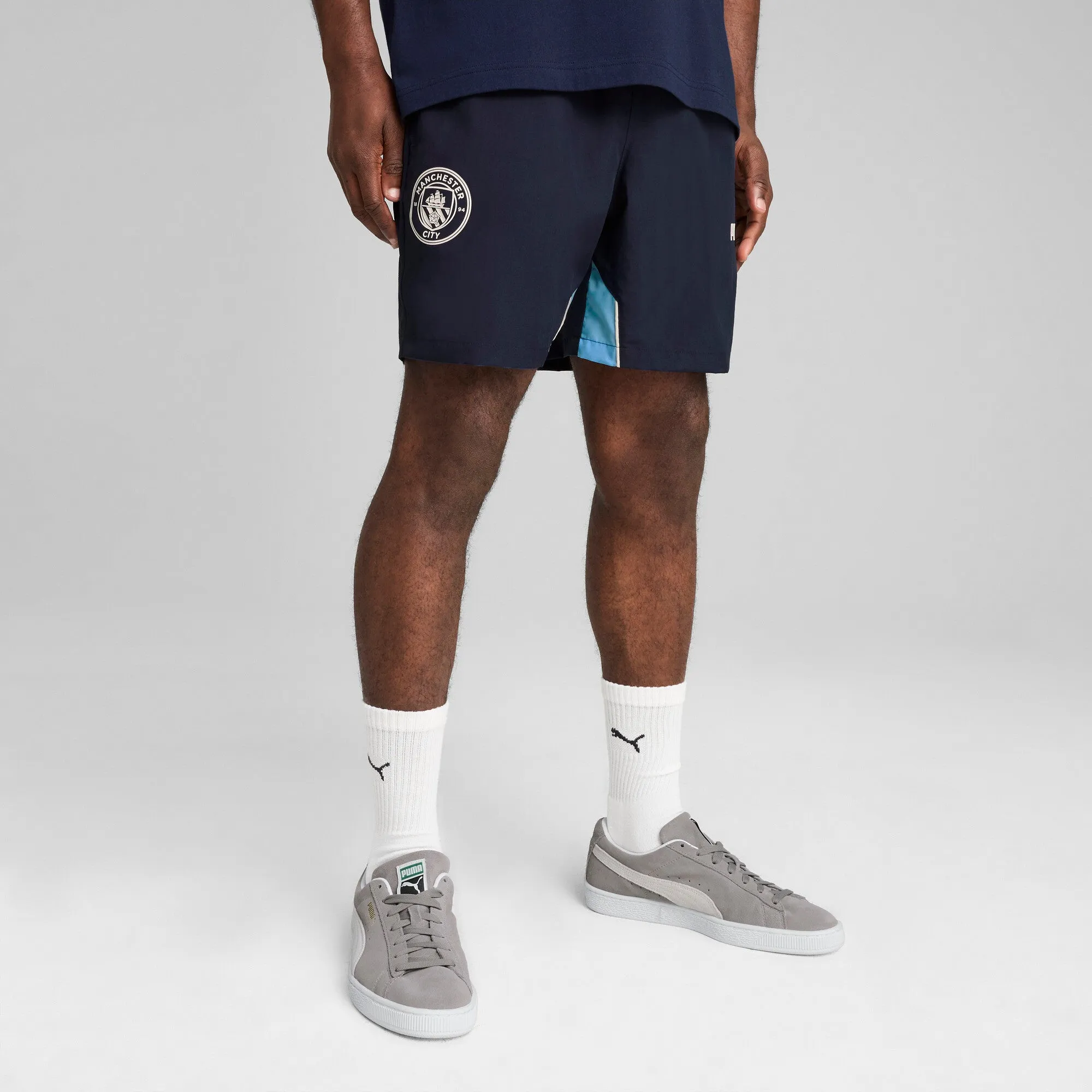 Puma Men's Mcfc Ftblarchive Short Shorts sold by Zulily product image thumbnail 3