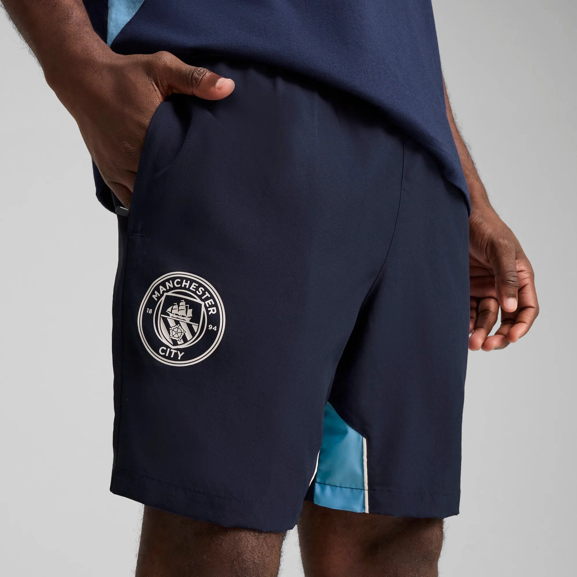 Puma Men's Mcfc Ftblarchive Short Shorts sold by Zulily product image thumbnail 4