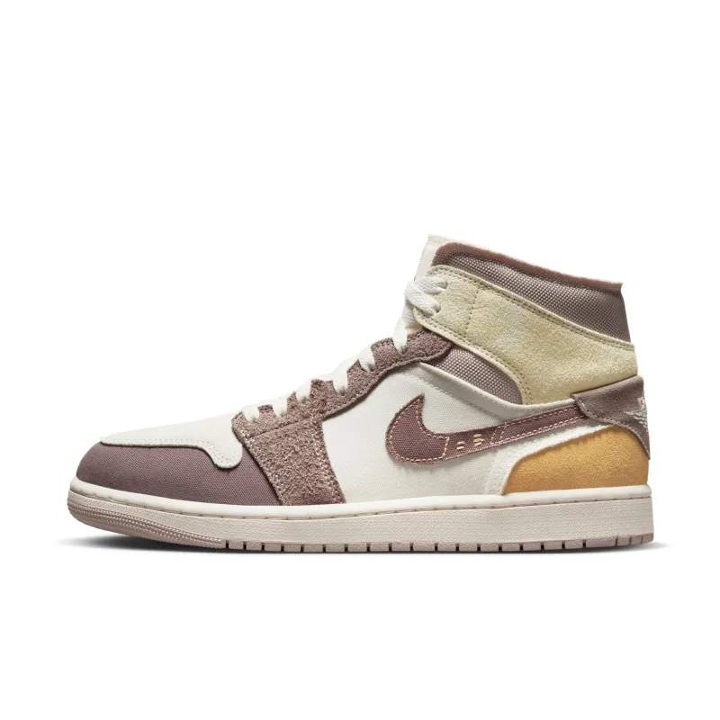 Air Jordan Men's Retro 1 Mid Se Craft 'Taupe Haze' Sneakers sold by Zulily