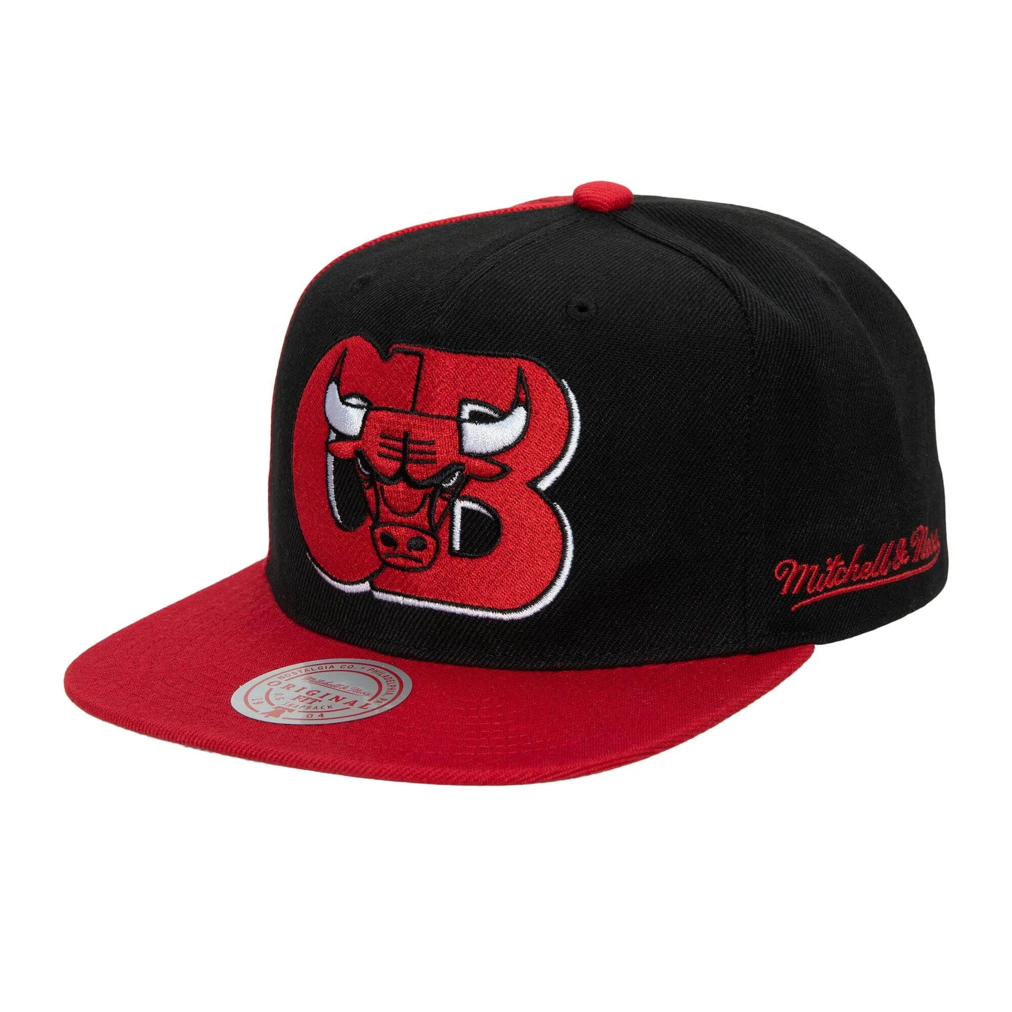 Mitchell & Ness Men's NBA Chicago Bulls Rear Script Deadstock Snapback sold by Zulily