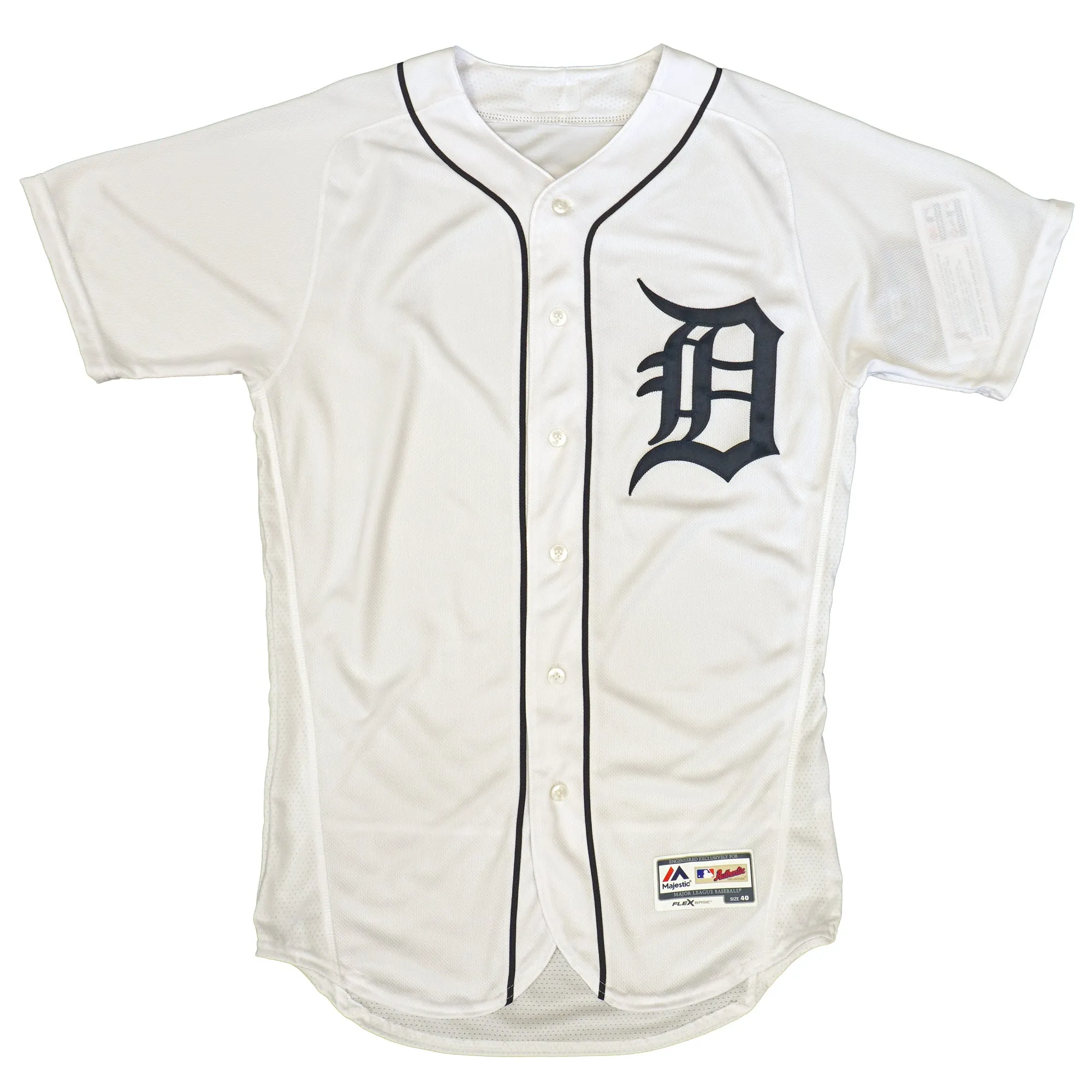 Majestic Men's MLB Detroit Tigers Authentic On Field Flex Base Jersey White sold by Zulily