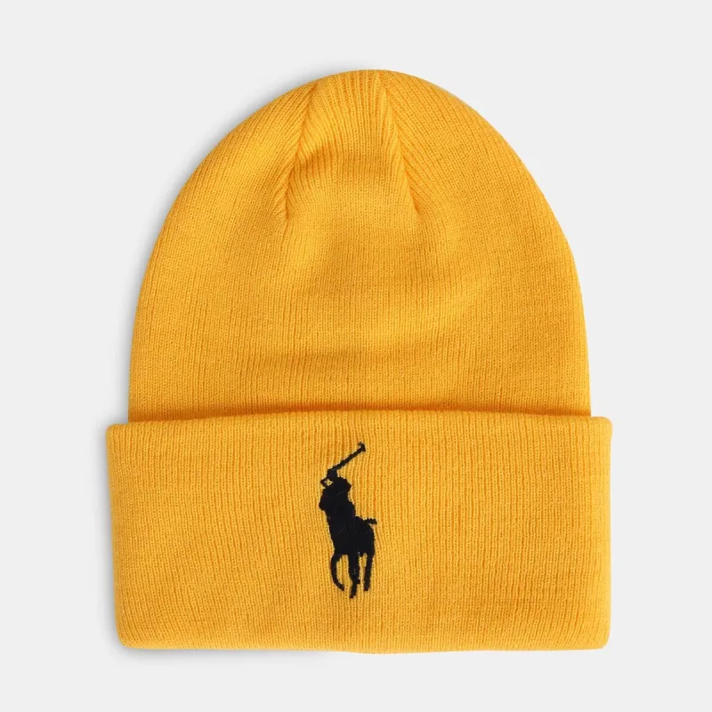 Polo Ralph Lauren Men's Big Pony Cuff Hat Hats made by Polo by Ralph Lauren