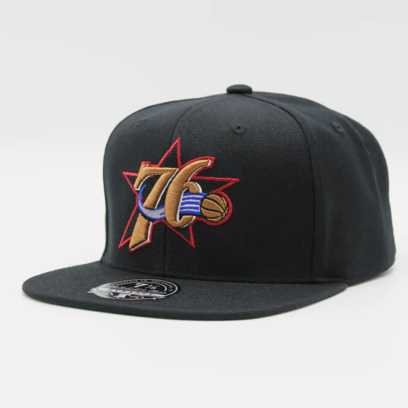 Mitchell & Ness Men's NBA Team Ground 2.0 Fitted Hwc 76Ers Fitted Caps made by Mitchell & Ness