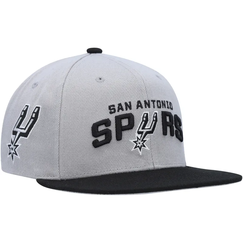 Mitchell & Ness Men's NBA Side Core 2.0 Snapback Spurs Snapback Caps made by Mitchell & Ness