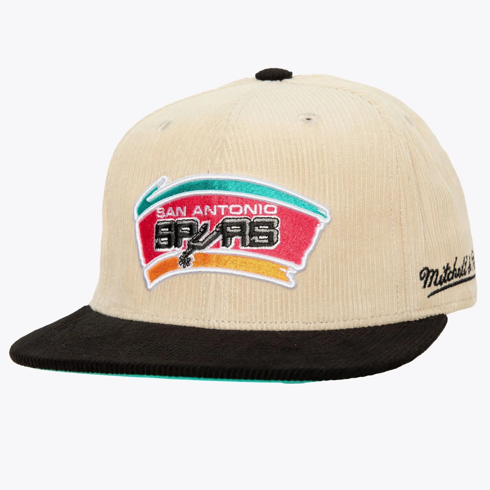 Mitchell & Ness Men's NBA 2 Tone Team Cord Fitted Hwc Spurs Fitted Caps sold by Zulily