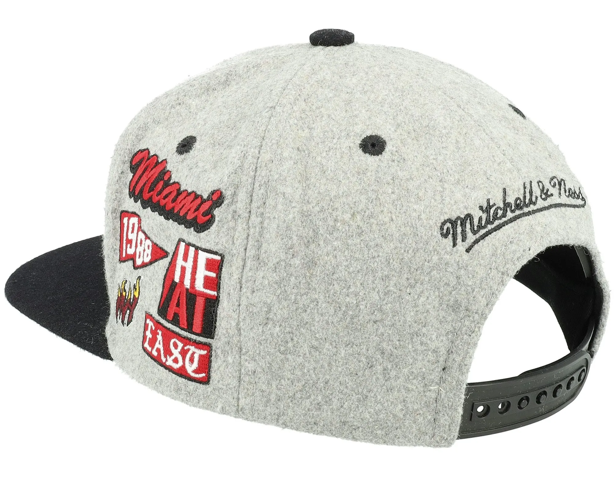Mitchell & Ness Men's NBA Melton Patch Snapback Hwc Heat Snapback Caps sold by Zulily product image thumbnail 3