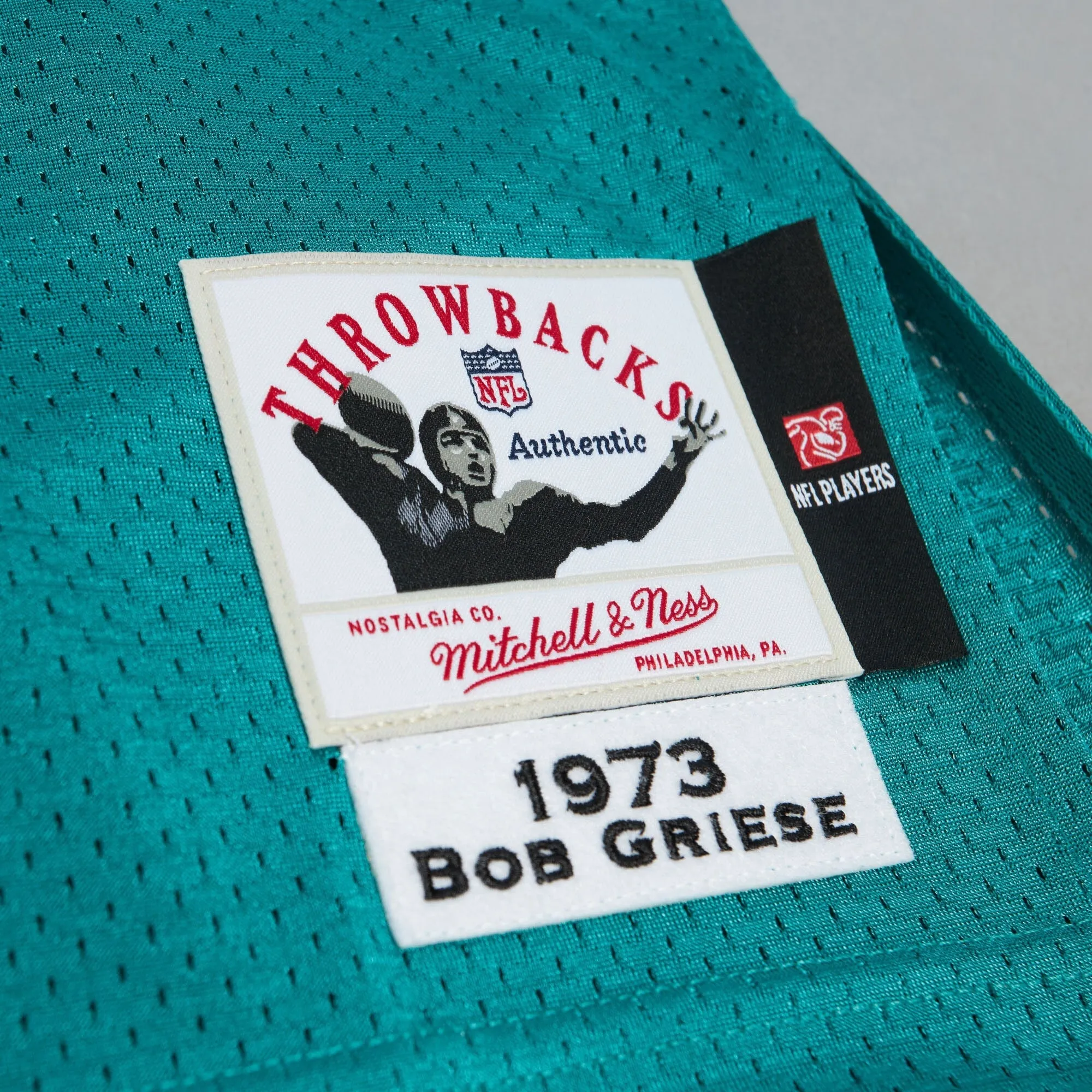 Mitchell & Ness Men's NFL Dark Jersey Dolphins 1973 Bob Griese Jerseys sold by Zulily product image thumbnail 4