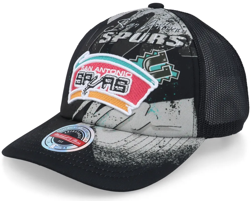 Mitchell & Ness Men's NBA San Antonio Spurs Hyper Trucker Snapback made by Mitchell & Ness