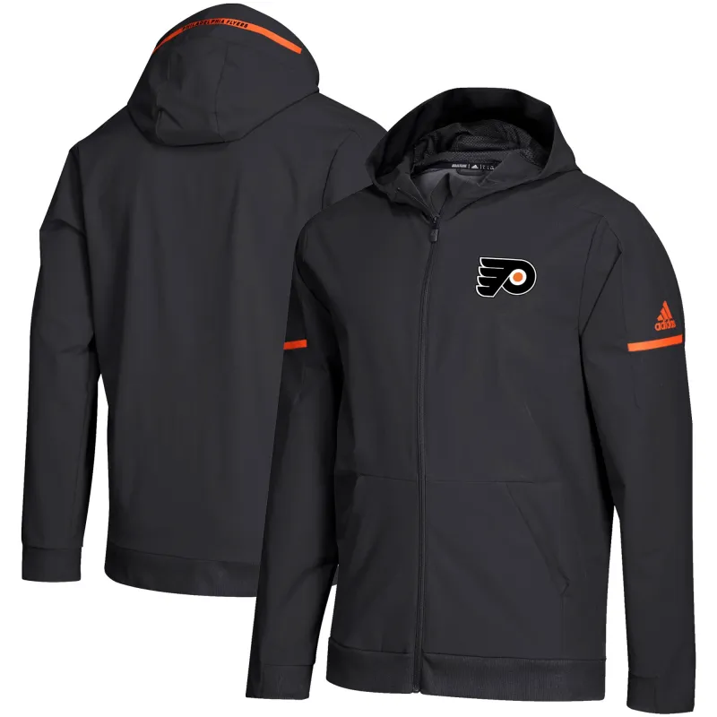 adidas Men's NHL Philadelphia Flyers Woven Full Zip Hoodie Sweaters sold by Zulily