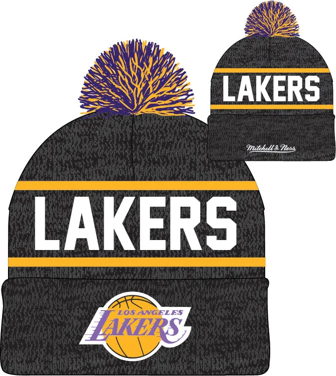 Mitchell & Ness Men's NBA Reload Pom Knit Beanie Lakers Knit Hat sold by Zulily product image thumbnail 2
