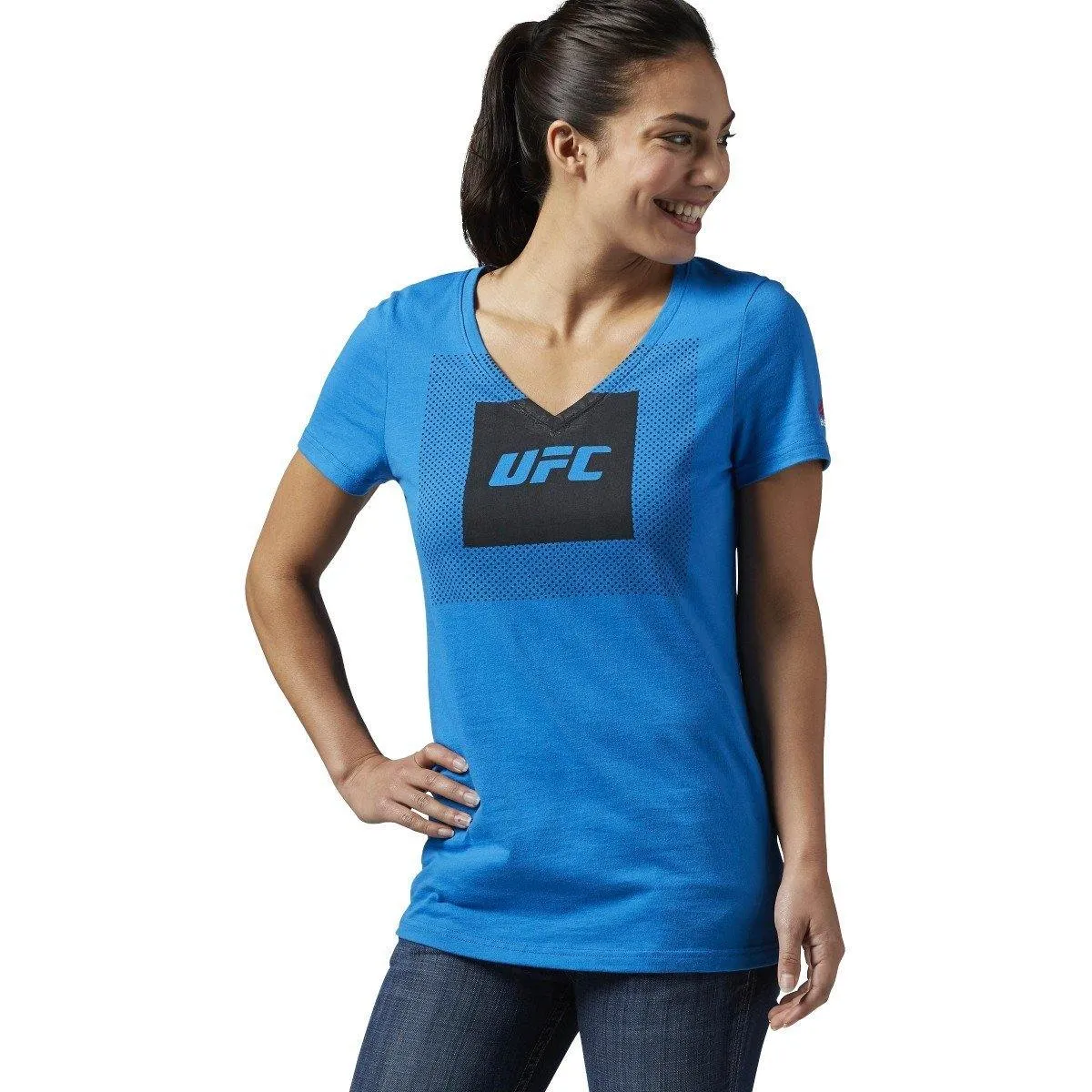 Reebok Women's Ufan UFC Tri-Blend V Neck sold by Zulily