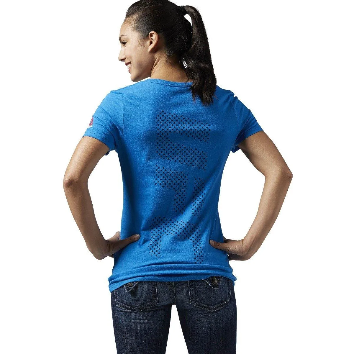 Reebok Women's Ufan UFC Tri-Blend V Neck sold by Zulily product image thumbnail 2